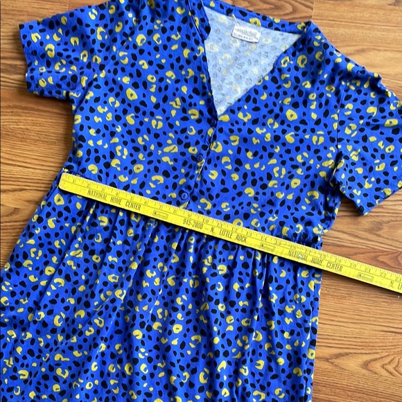 Leopard print women’s knit smock midi dress size 12 us - Picture 6 of 7